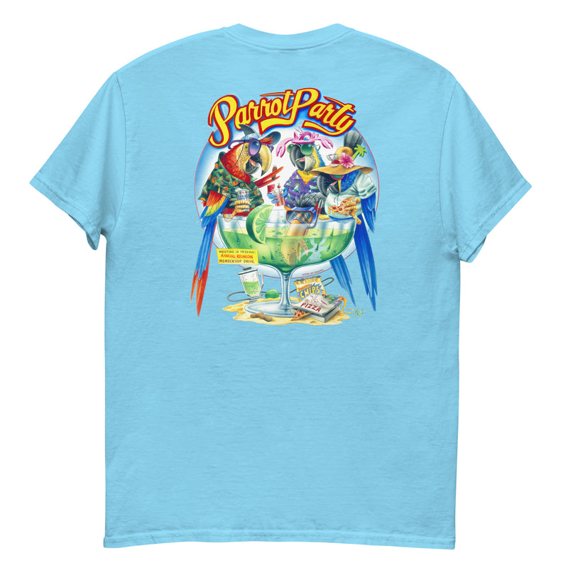 Mens Parrot Party Margarita Reunion T-Shirt