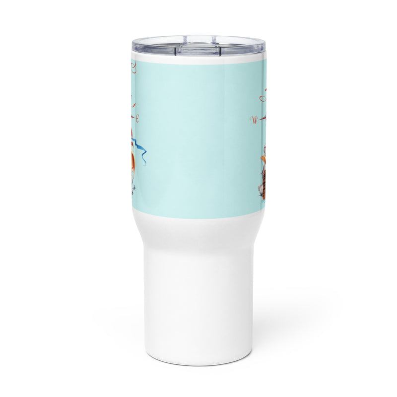 Compass Pirate Ship Tumbler 25 Ounce With Handle