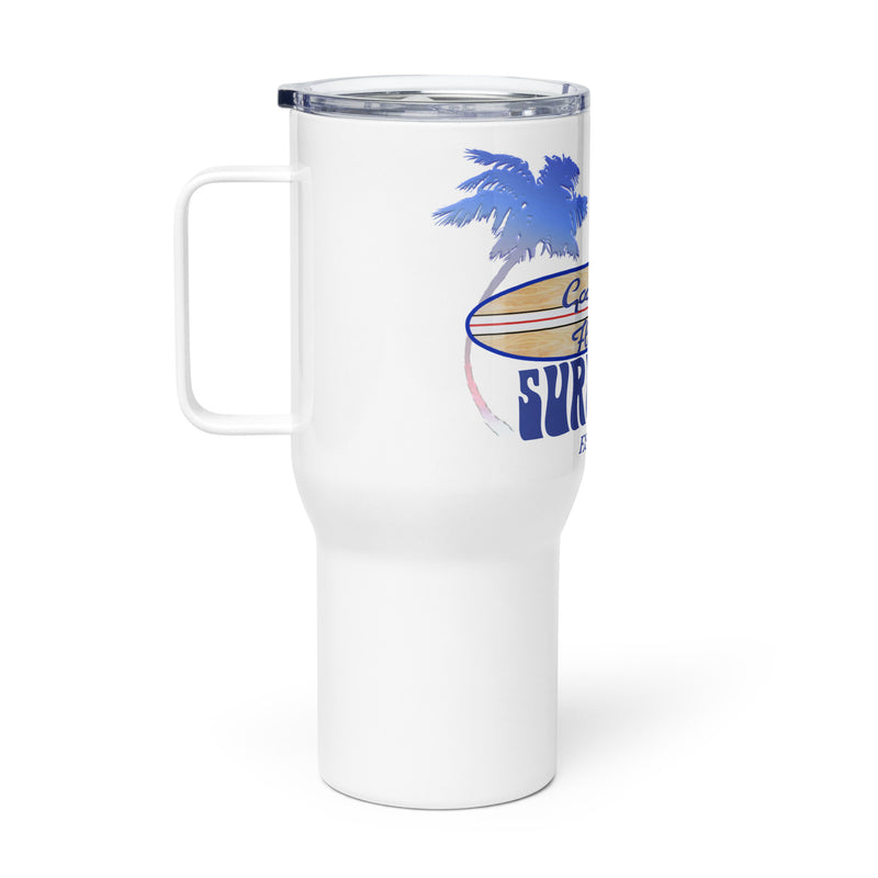 Patriotic Palm Trees Good Life Surf Shop Travel Mug