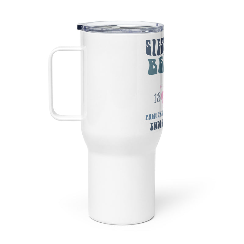 Siesta Key Beach Hibiscus Endless Summer Travel Mug