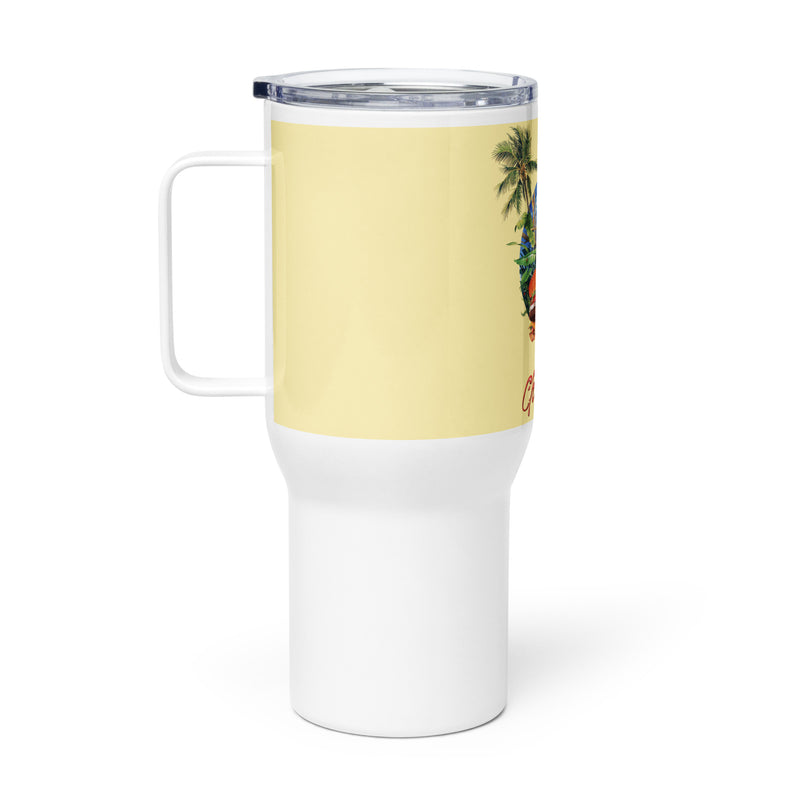 Exclusive Paradise Cheeseburger 25 Ounce Travel Mug With Handle