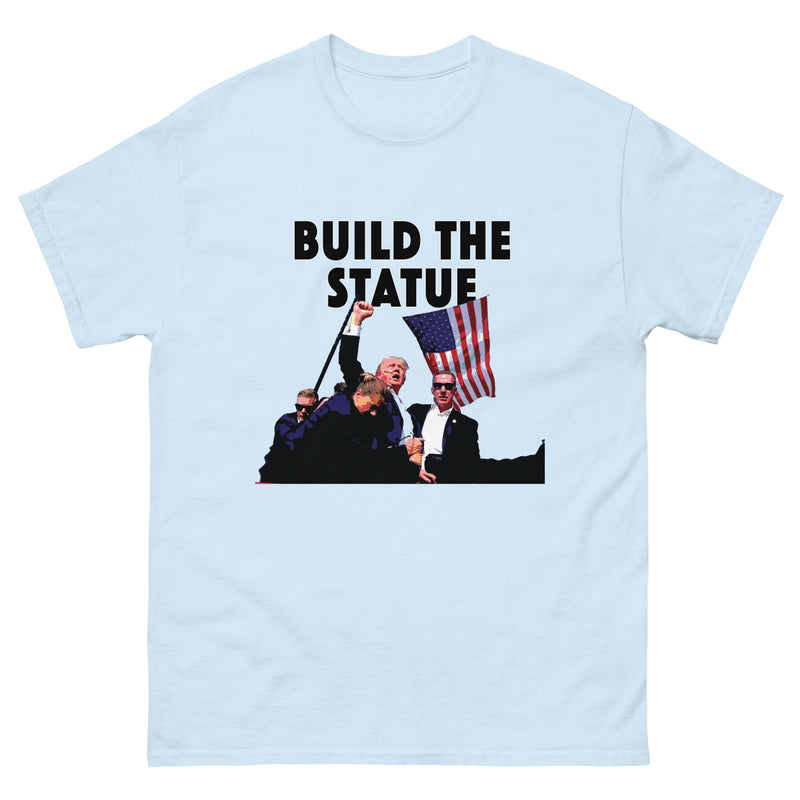 Unisex Adult Build The Statue Trump 2024 Fight T-Shirt USA MAGA