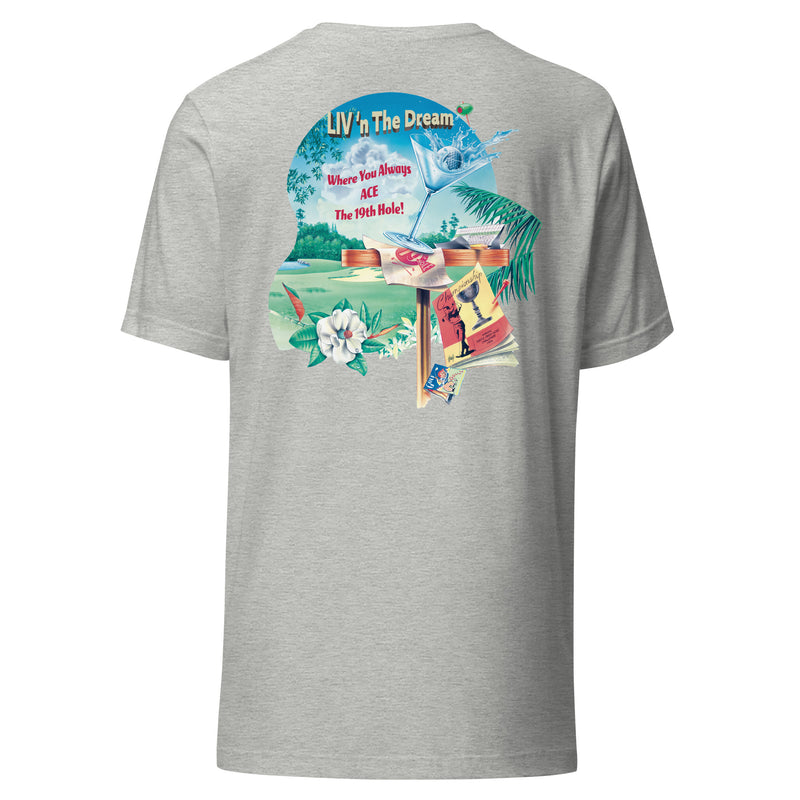 Unisex Lightweight Mens Fit Livn The Dream Ace The 19th Hole Funny Golf T-Shirt Jimmy Buffett tee shirts