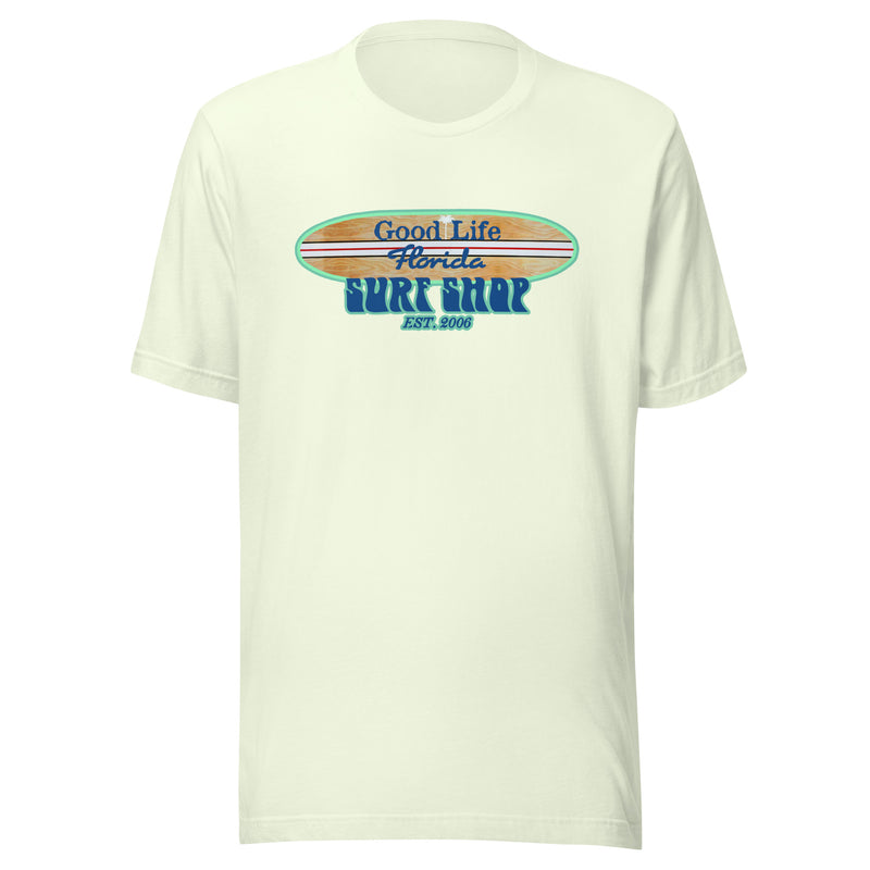 Unisex Lightweight Good Life Tampa Florida Surf Shop Tee Shirt Longboard Surfing Ron Jon Style Vintage Retro