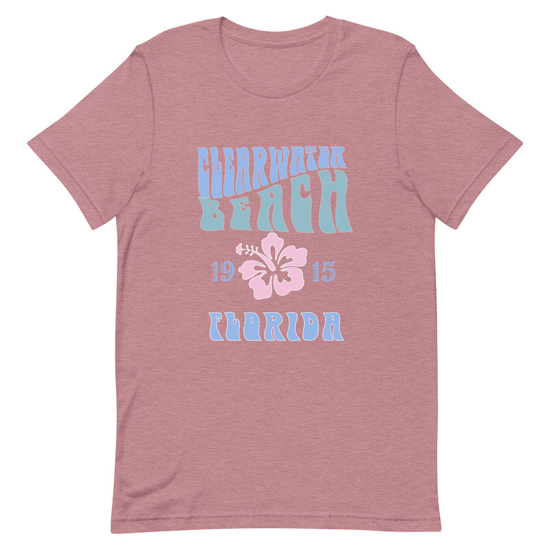 Unisex Lightweight Clearwater Beach Florida Est 1915 Retro T-Shirt Ron Jon Vintage Style Coconut Girl Aesthetic