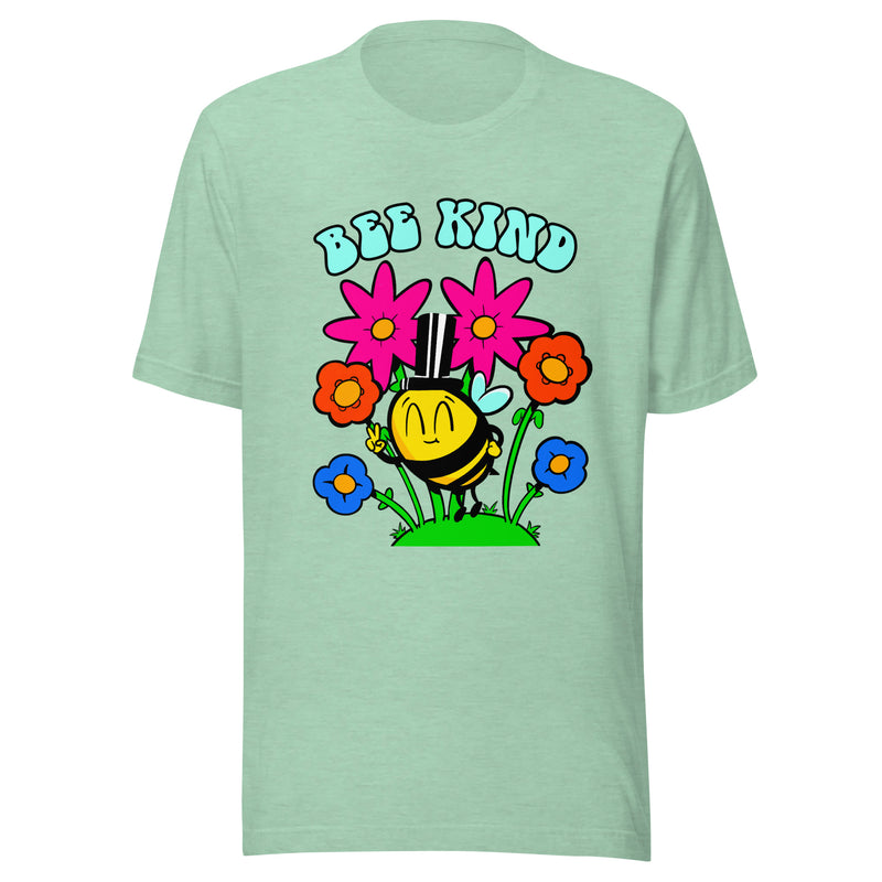 Unisex Adult Lightweight Bee Kind Be Kindness Bees Positive Vibes T-Shirt