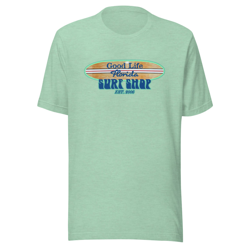 Unisex Lightweight Good Life Tampa Florida Surf Shop Tee Shirt Longboard Surfing Ron Jon Style Vintage Retro