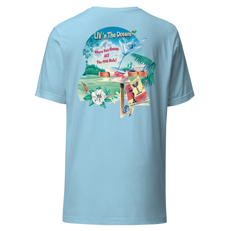 Unisex Lightweight Mens Fit Livn The Dream Ace The 19th Hole Funny Golf T-Shirt Jimmy Buffett tee shirts