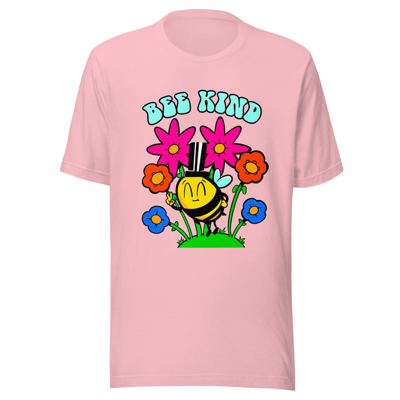 Unisex Adult Lightweight Bee Kind Be Kindness Bees Positive Vibes T-Shirt