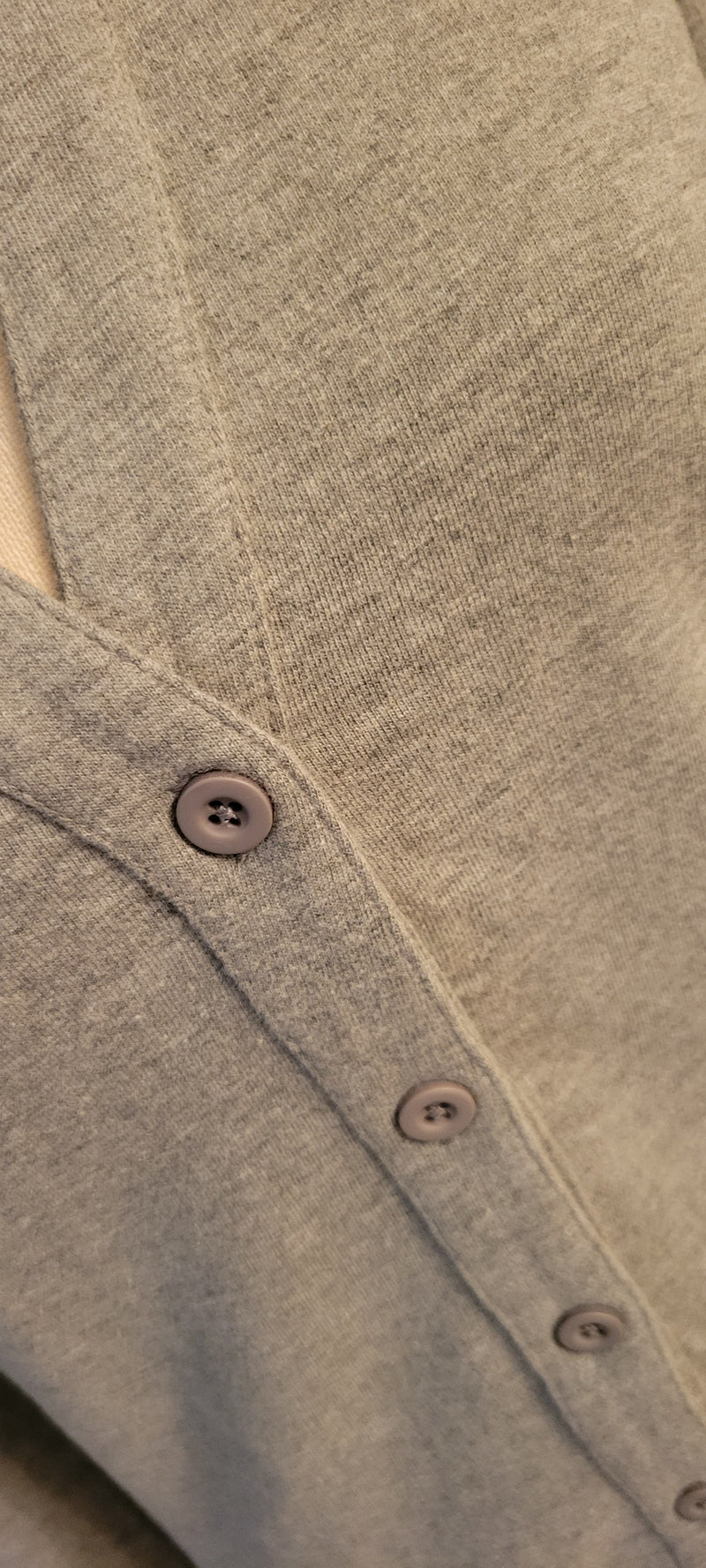 Pre-Order Wholesale 100% French Terry Cotton Button Dress Midi