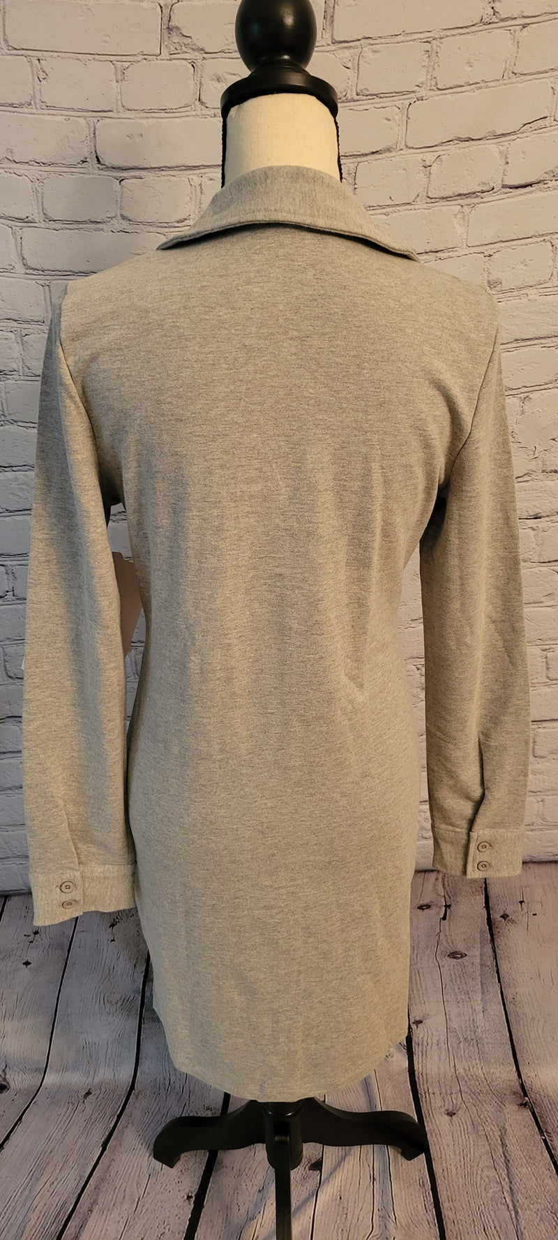 Pre-Order Wholesale 100% French Terry Cotton Button Dress Midi