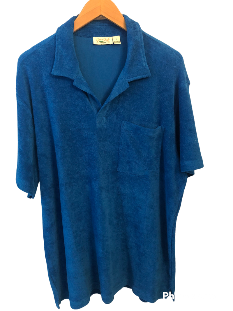 Pre-Order Wholesale Terry Cloth Relaxed Fit Polo