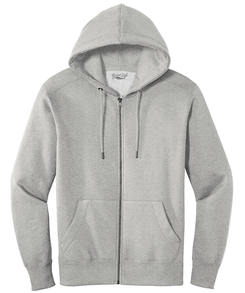 Best Heather Grey Zip Up Hoodie Premium Soft Ringspun Cotton & Fleece for Men