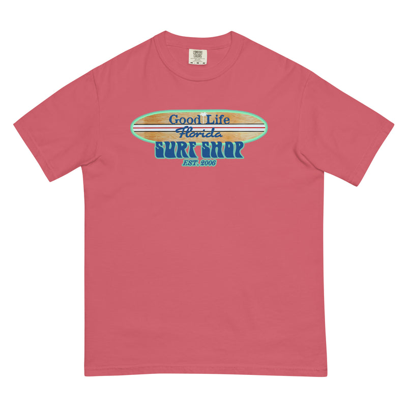 Mens Premium Ring Spun Good Life Surf Shop Beach T-Shirt Watermelon