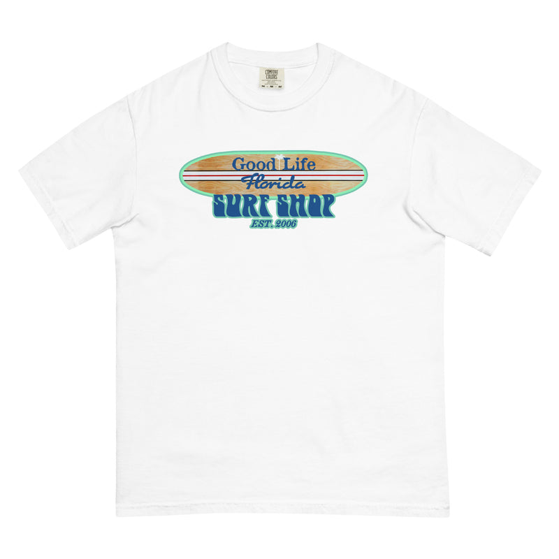 Mens Premium Ring Spun Good Life Surf Shop Beach T-Shirt