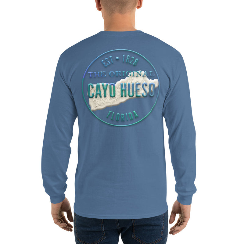 Men's Cayo Hueso Key West Florida Long Sleeve Cotton Souvenir Beach T-Shirt Jimmy Buffett Fan Gifts Parrothead