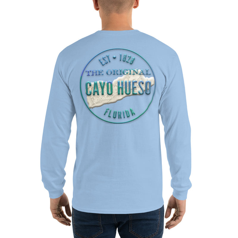 Men's Cayo Hueso Key West Florida Long Sleeve Cotton Souvenir Beach T-Shirt Jimmy Buffett Fan Gifts Parrothead