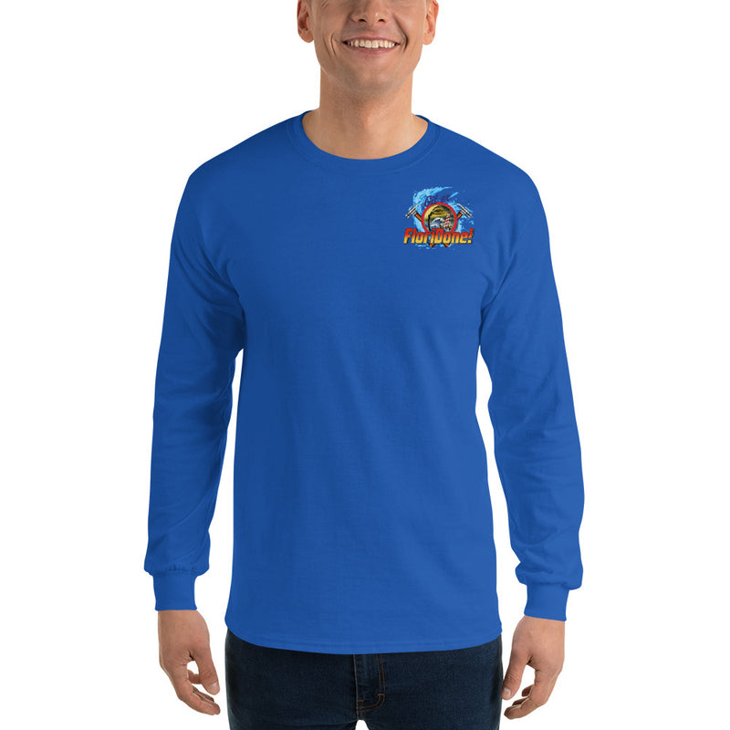 Men's Long Sleeve Hurricane Ian Gator FloriDone Two-Sided Print T-Shirt