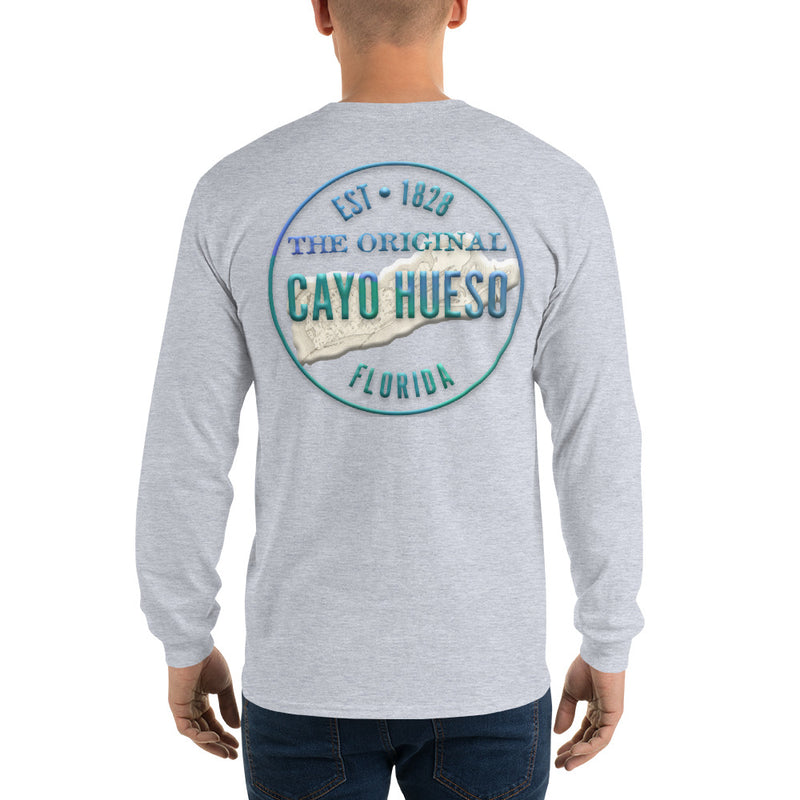 Men's Cayo Hueso Key West Florida Long Sleeve Cotton Souvenir Beach T-Shirt Jimmy Buffett Fan Gifts Parrothead