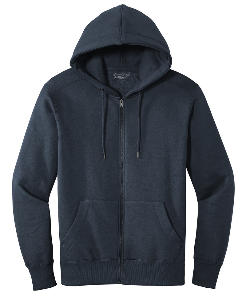 Navy Blue Zip Up Hoodie For Men Premium Soft RingSpun Cotton