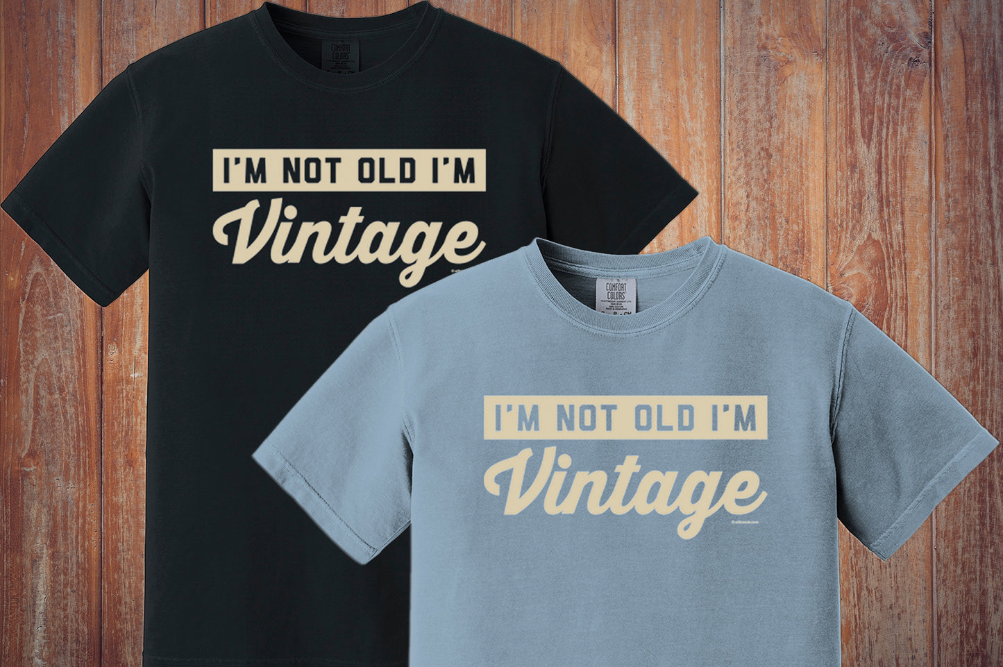 Men's I'm Not Old I'm Vintage Premium Ringspun US Cotton Garment Dyed T-Shirt funny retirement tee gift mens dad fathers day humorous novelty shirts