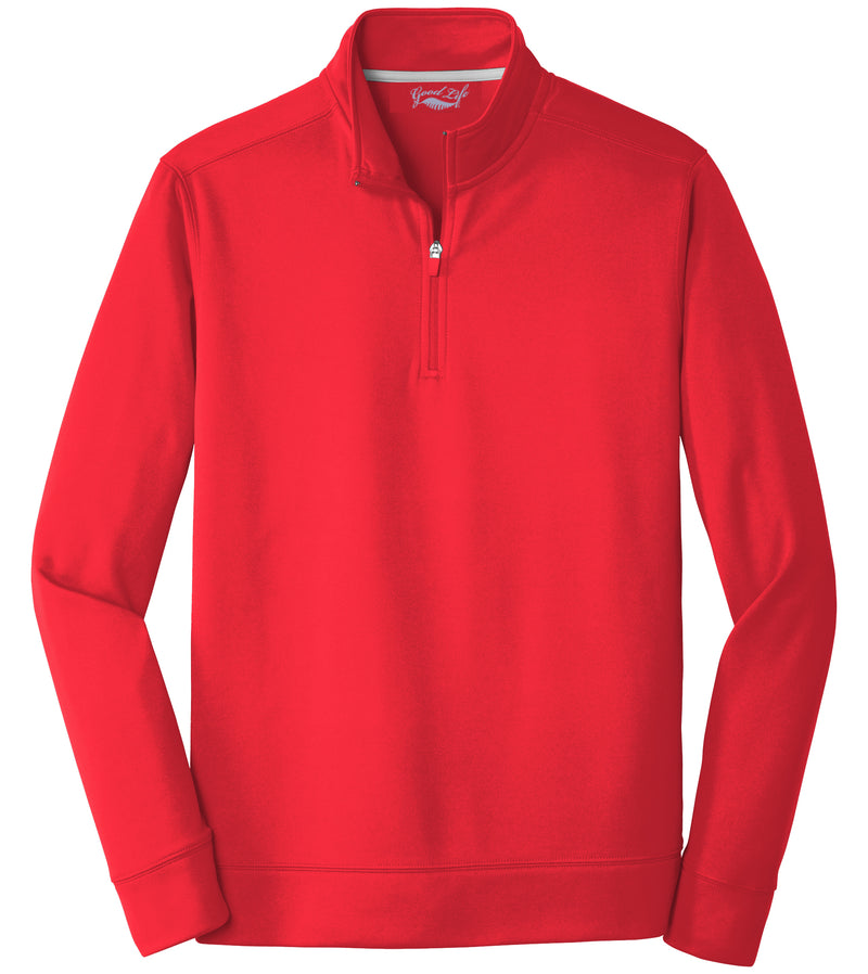 Mens Performance 5.9 Ounce Quarter Zip Pullover Sweatshirt