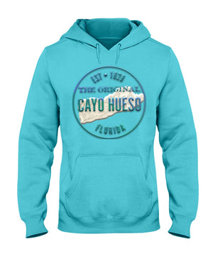 Key West Cayo Hueso Vintage Map Hoodie 1829