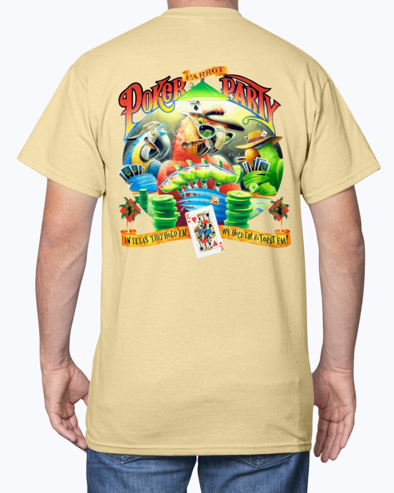 Parrot Poker Party T-shirt