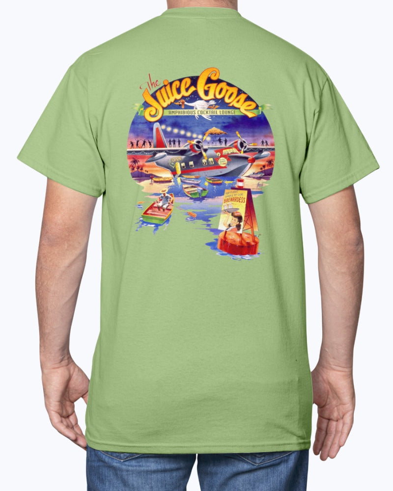 Juice Goose Cocktail Lounge Seaplane 6 oz Cotton T-shirt