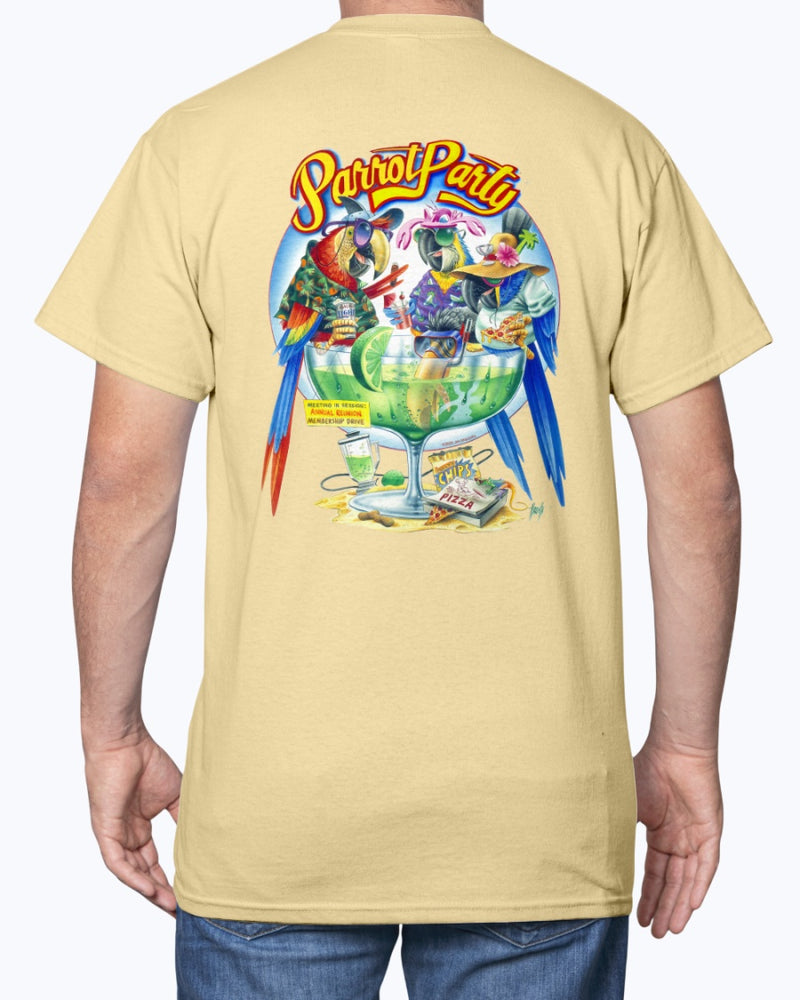 Parrot Party Margarita 6 oz Cotton T-Shirt