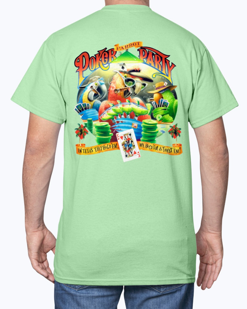 Parrot Poker Party T-shirt