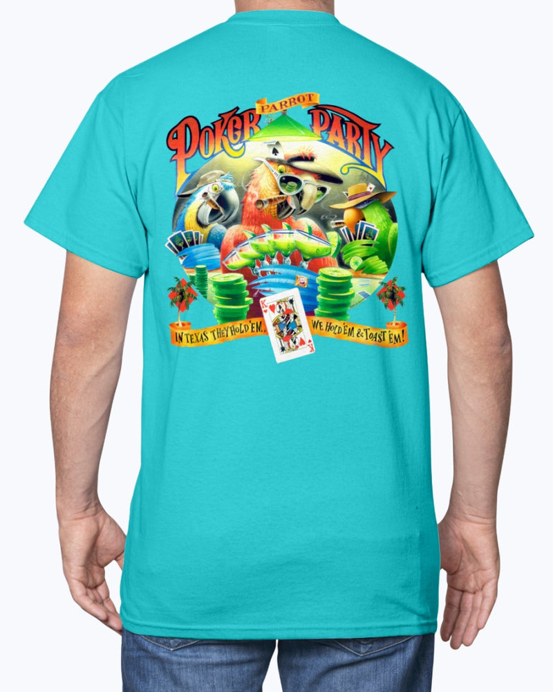 Parrot Poker Party T-shirt