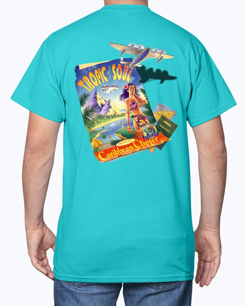 Tropic Of Soul Caribbean Clipper 6 oz Cotton T-shirt