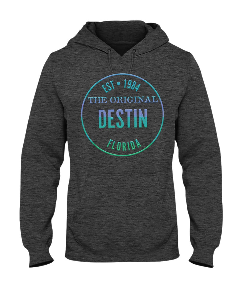 Original Destin Florida Happy Place Est 1984 Fleece Hoodie gradient 