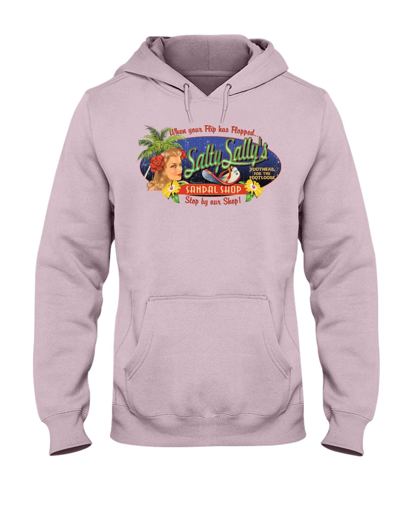 Unisex Original Salty Salty Flip Flop Sandal Shop Beach Hoodie Pink