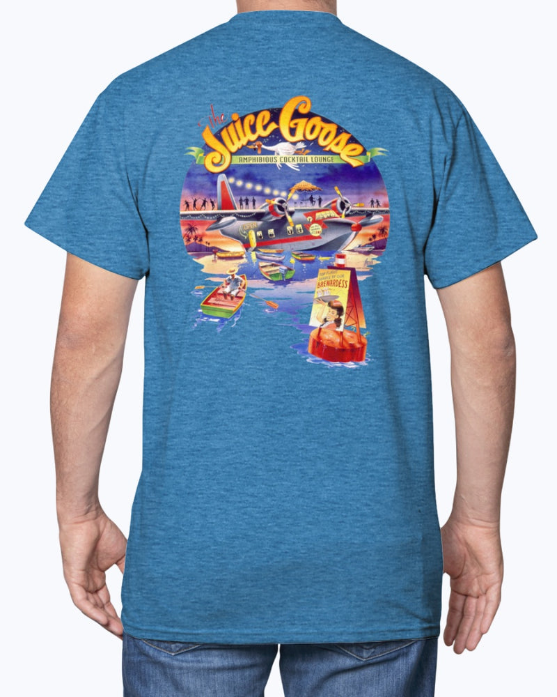 Juice Goose Cocktail Lounge Seaplane 6 oz Cotton T-shirt