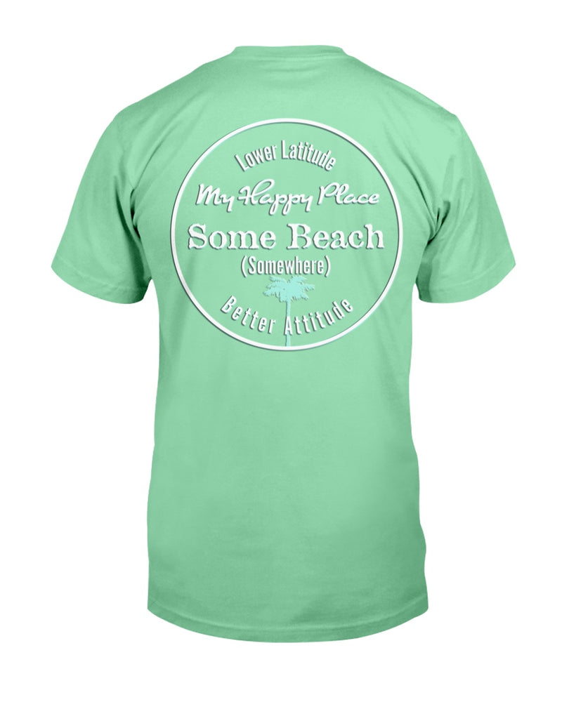 Men's Premium SoftSpun Garment Dyed Cotton Some Beach Somewhere T-Shirt Island Reef