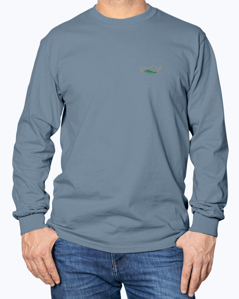 Men's Cotton Long Sleeve Leave Baggage Behind T-shirt