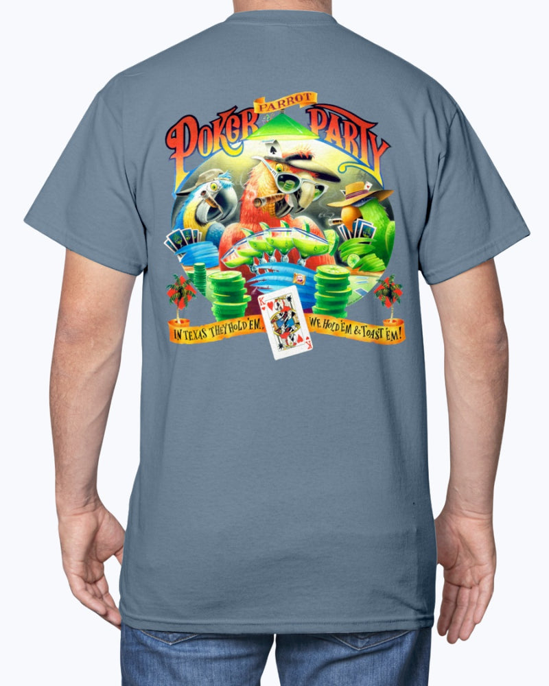 Parrot Poker Party T-shirt