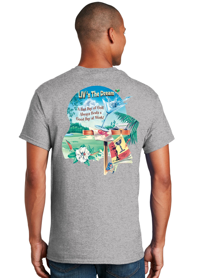 Golf Liv 'n The Dream 19th hole happy hour tee