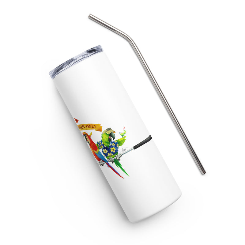 Golf Parrot Party Country Club 20 Ounce Drink Tumbler with Straw