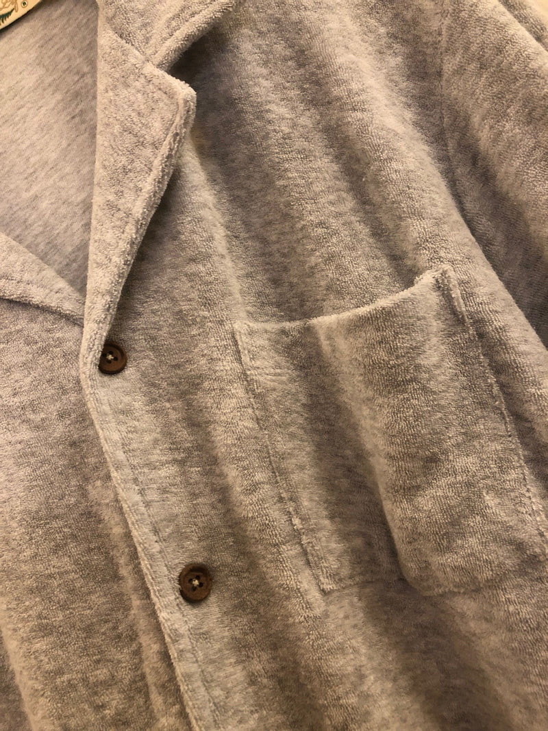 Pre-Order Wholesale Terry Cloth Relaxed Fit Camp Shirt