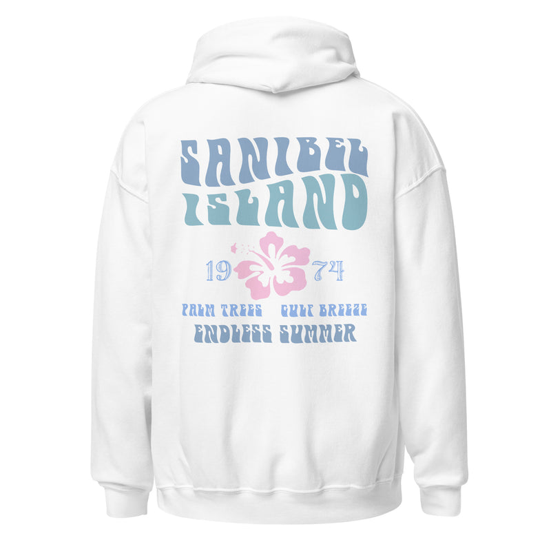 Sanibel Island Beach Hoodie Ocean Endless Summer 1974 White / XL