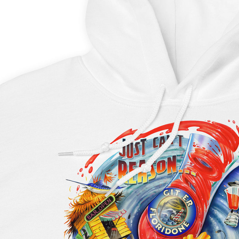 Unisex Fleece Hoodie Just Can't Reason With Hurricane Ian