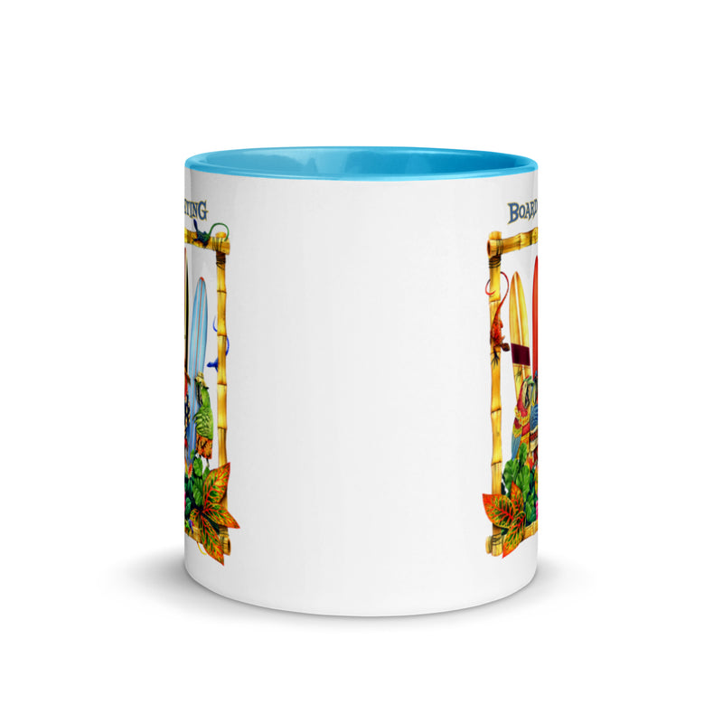 Exclusive Beach Coffee Mug Parrots Board Meeting Surfing Ceramic Jimmy Buffett Parrothead Gifts