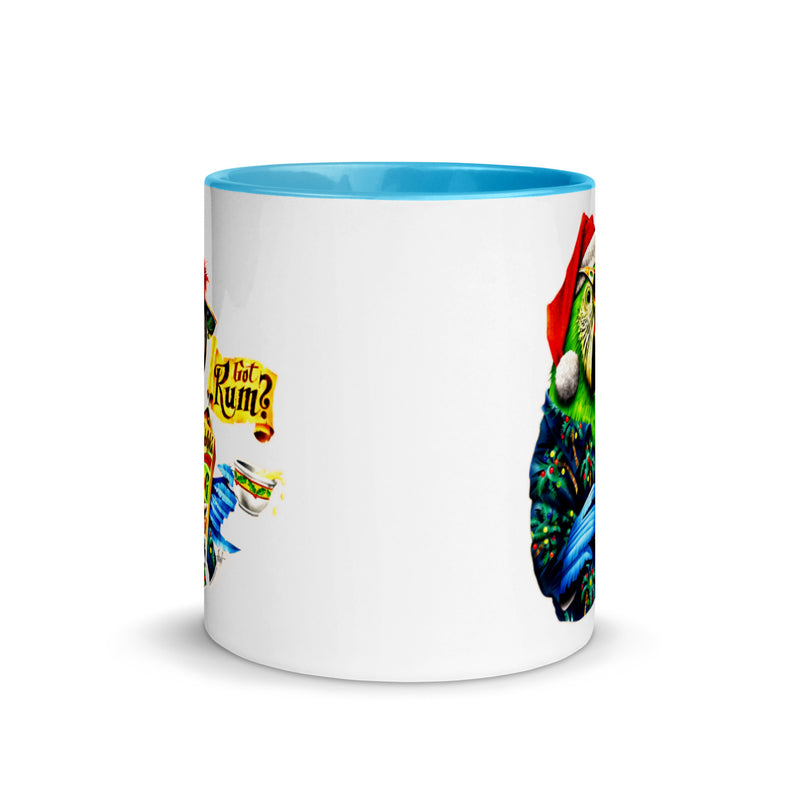 Got Rum Santa Macaw Parrot Eggnog Christmas Coffee Mug Jimmy Buffett Parrothead Party Cocktails holiday gift