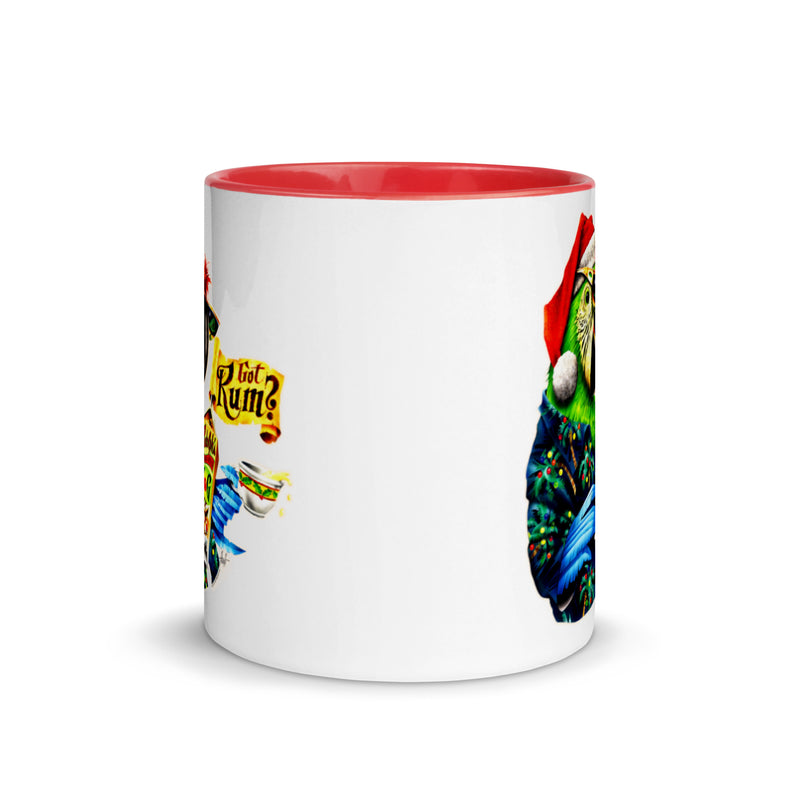 Got Rum Santa Macaw Parrot Eggnog Christmas Coffee Mug Jimmy Buffett Parrothead Party Cocktails holiday gift