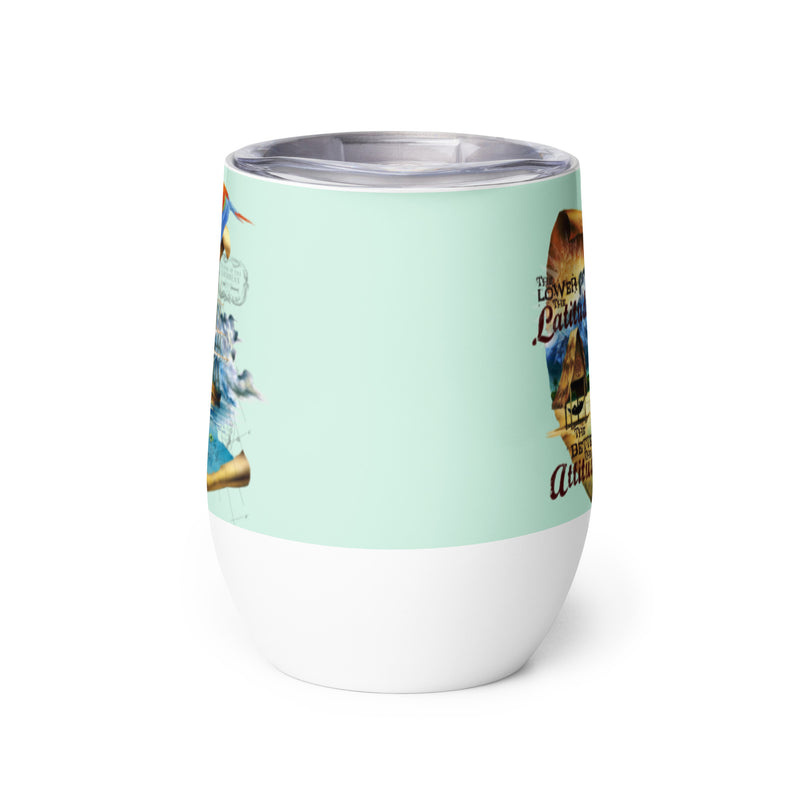 Lower Latitude Better Attitude Insulated Tumbler Island Reef Green Gifts for beach lovers his & hers beachy ideas Jimmy Buffett