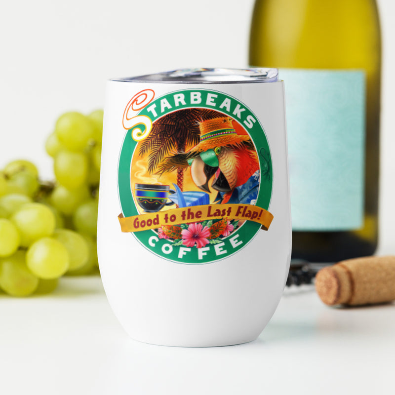 Starbeaks Coffee Parrot Macaw Insulated Tumbler