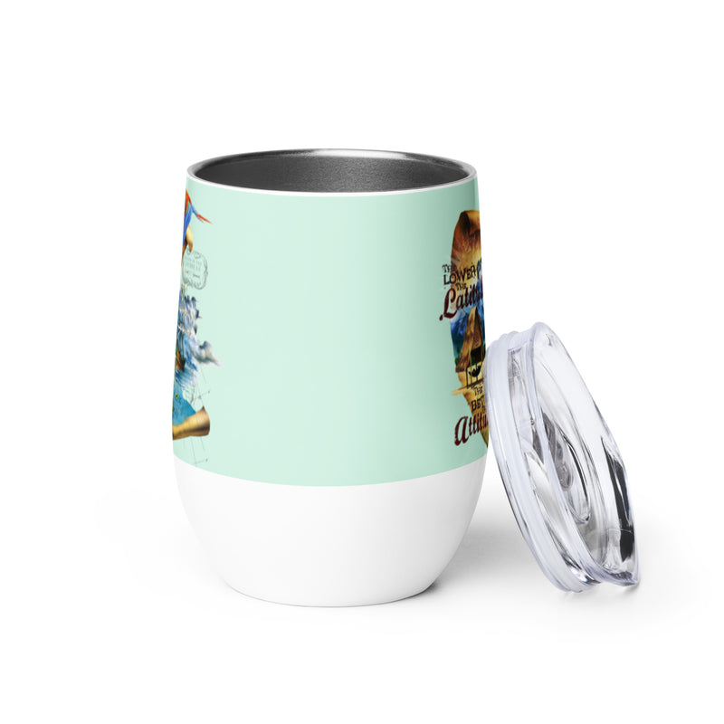 Lower Latitude Better Attitude Insulated Tumbler Island Reef Green Gifts for beach lovers him & hers beachy ideas Jimmy Buffett